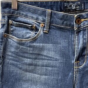 Lucky Brand Medium Wash Lolita Crop Mid Rise Cropped Jean Capris‎ Size 10/30